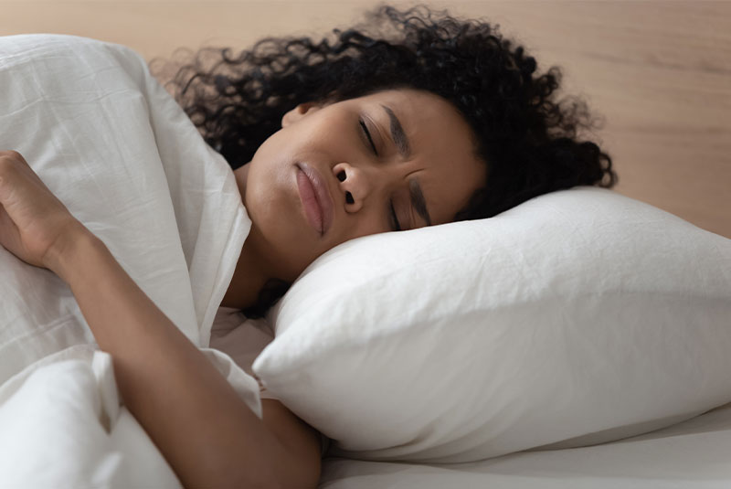 anxious dental patient sleeping